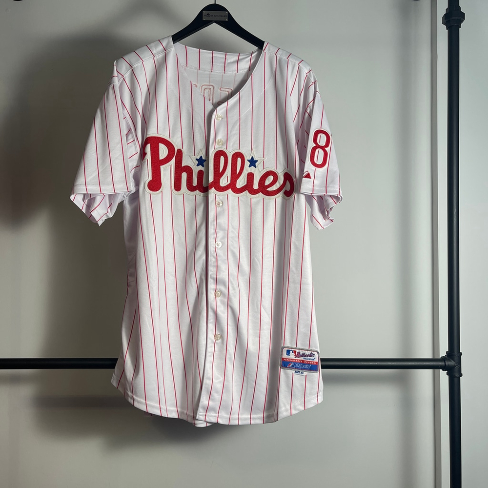 Men's Majestic Philadelphia Phillies Werth Jersey size 54